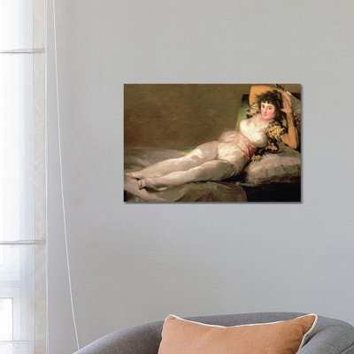 The Clothed Maja, C.1800 by Francisco Goya - Wrapped Canvas Gallery-Wrapped Canvas Giclée