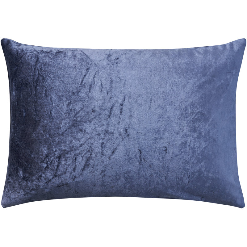 Navy and Gold Handcrafted Leopard Velvet Lumbar Pillow