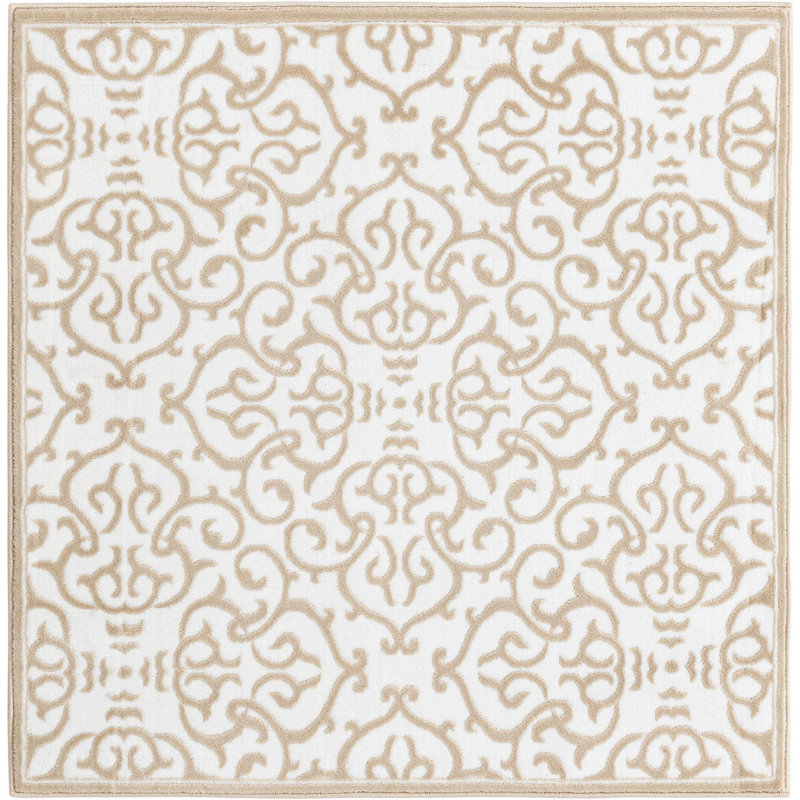 Whitting Oriental Indoor Rug, Square 4'