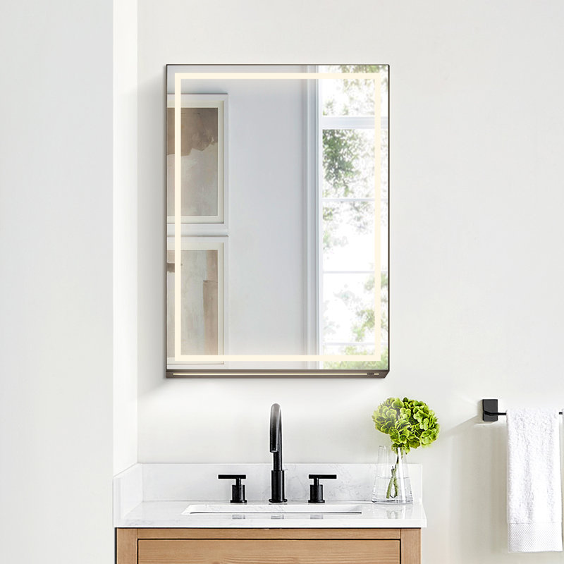 Armoire à pharmacie avec miroir de salle de bain Hesili
