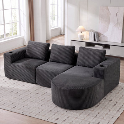 2 Seater Corduroy Sofa
