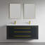 Meuble-lavabo mural double 61 po avec surface solide 61 po-93549452-93549453