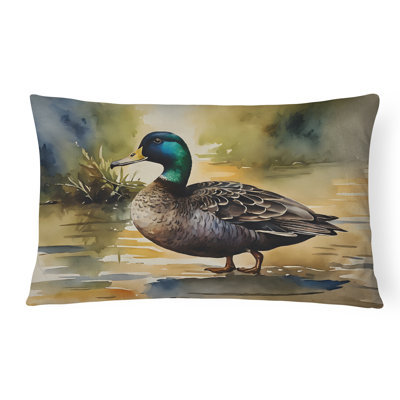 American Black Duck Throw Pillow