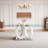 Glass Top Pedestal Dining Set