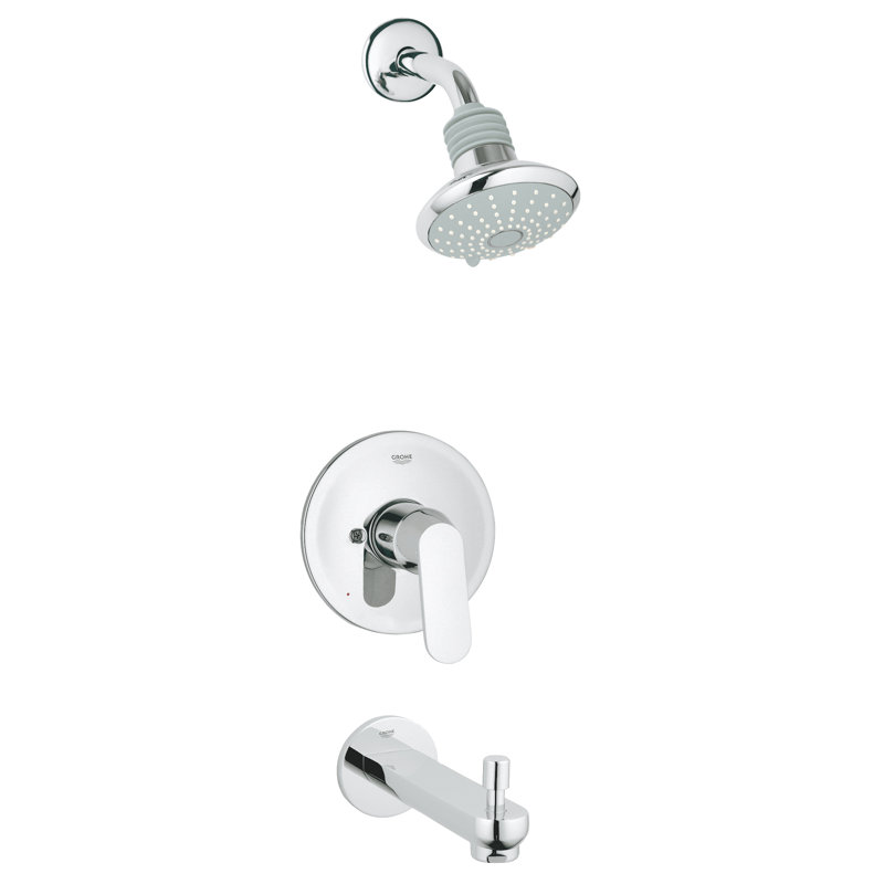 Robinet inverseur de baignoire et de douche avec poignée levier EuroSmart® Cosmopolitan