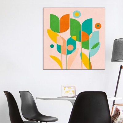 «Circles Shapes Tulips» par Ana Rut Bré - impression d'art graphique