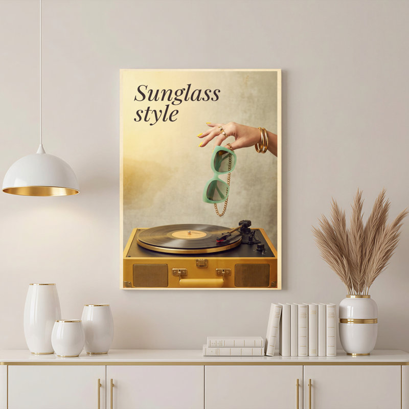 Ensemble de 1 reproduction de peinture à l'huile sur toile Sunball Style, H 30 po x l 20 po