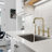 Pull out Double Handle Bridge Kitchen Faucet with Side Spray-71448368