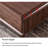 Rectangular solid wood coffee table