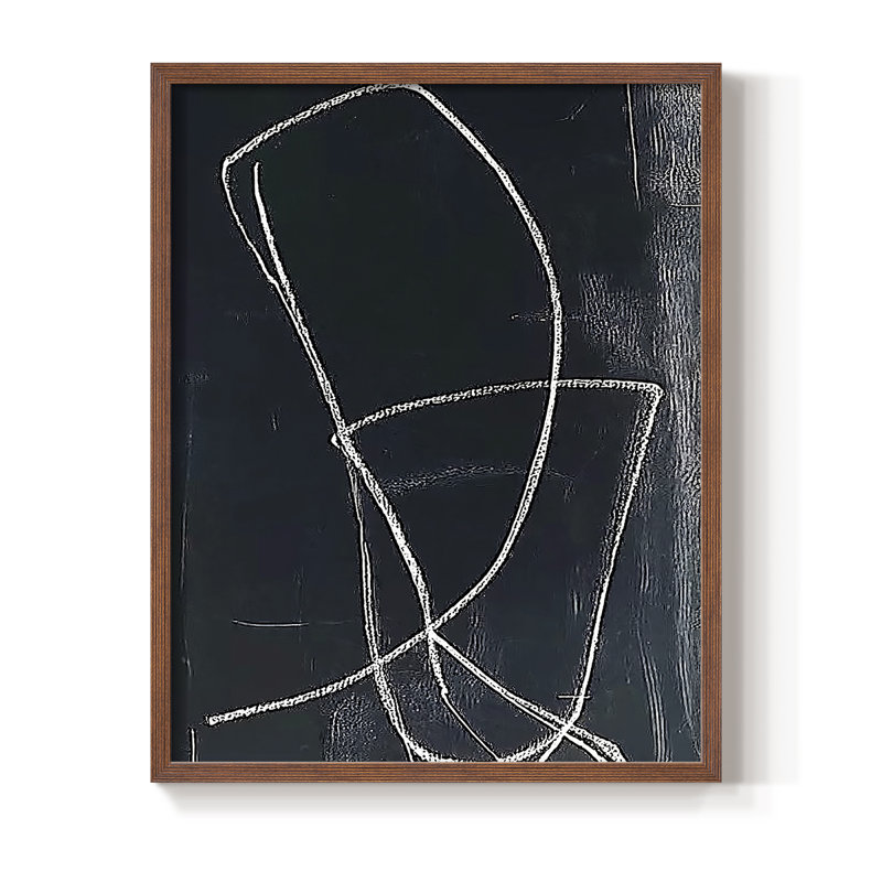 "ABSTRACT Series DC XXXVI" par J Paul, Noyer, H 15 po x l 12 po