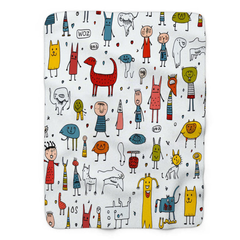 Fun Figures - 1 Piece Premium Blanket, Twin