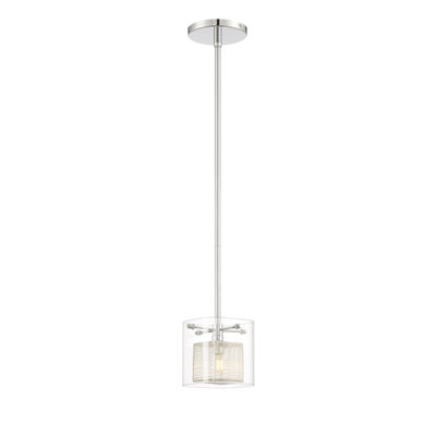 Luminaire suspendu carré 1 lumières Emmanuella