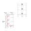 Tablette d'angle noire avec 3 tablettes-119231165