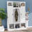 Modern Farmhouse Hall Tree With Adjustable Shelves & 7 Hooks, Entryway Organizer, Shoe Cabinet & Storage Bench-1275061038