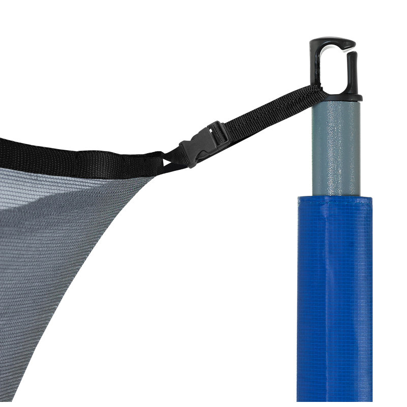 Le capuchon de trampoline universel Machrus Upper Bounce s'adapte à un poteau de 1 po ou 1,5 po de diamètre - bleu, Noir