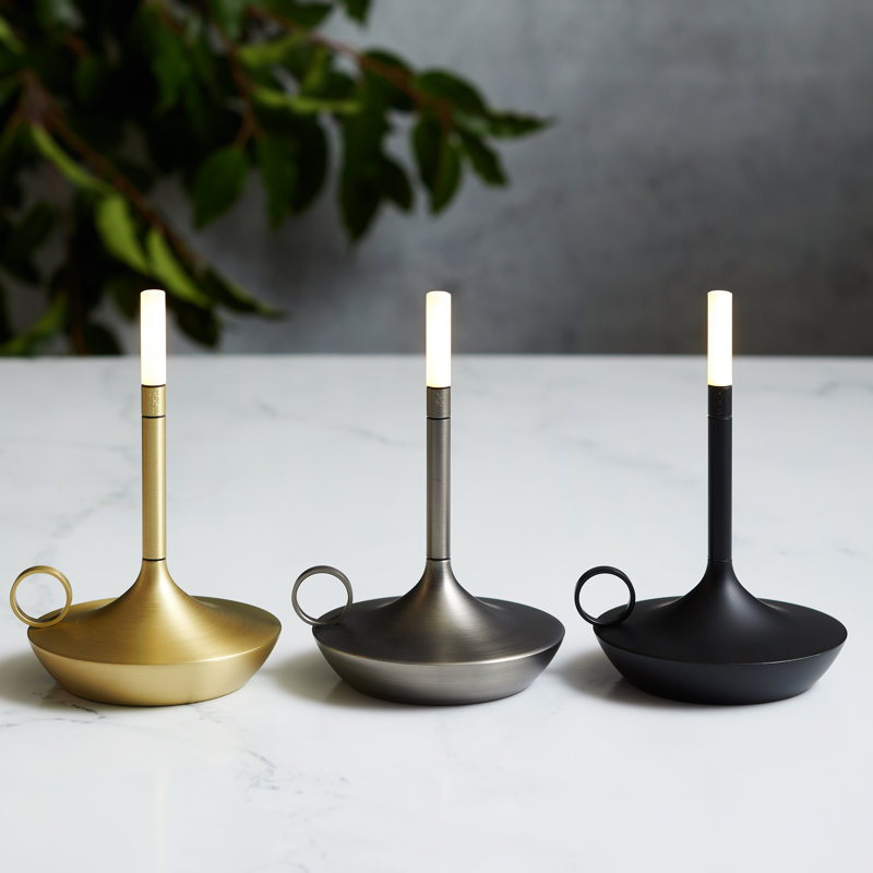 Graphite Portable Rechargeable LED Table Lamp
