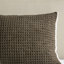 Édredon très grand en chenille tricoté gaufré - 100%, brun, comprend 2 taies décoratives, lavable à la machine, literie confortable en tissu-120649298