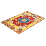 Contemporary One-of-a-Kind 6' 2" X 8' 10" Hand Knotted Area Rug