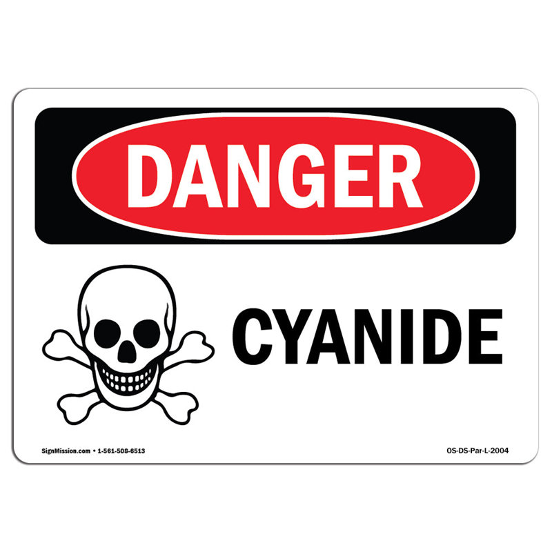 Plaque en aluminium cyanure 12 x 18, H 12 po x l 18 po x P 0,1 po