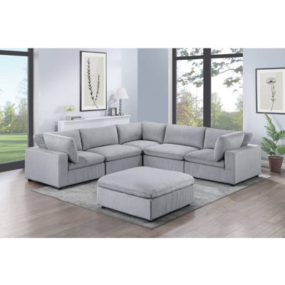 Canapé modulaire 6 pièces Ashvik