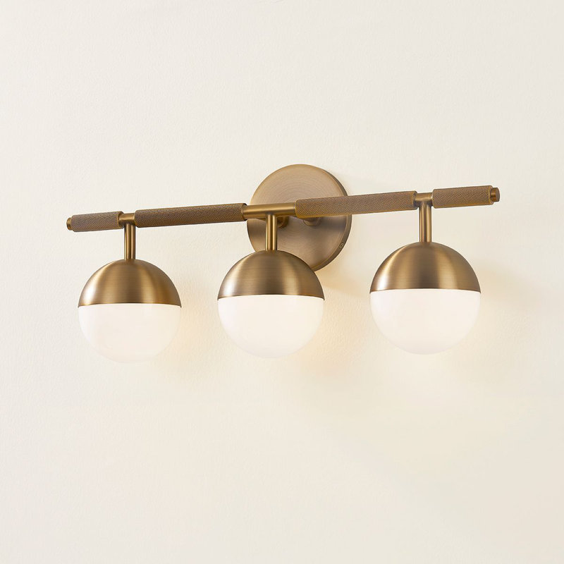 Enson 3 Light Bath and Vanity, Patina Brass