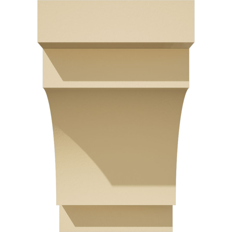 Corbeau d'uréthane méditerranéen Signature, brun clair apprêté, 6 po x 3,5 po x 6 po