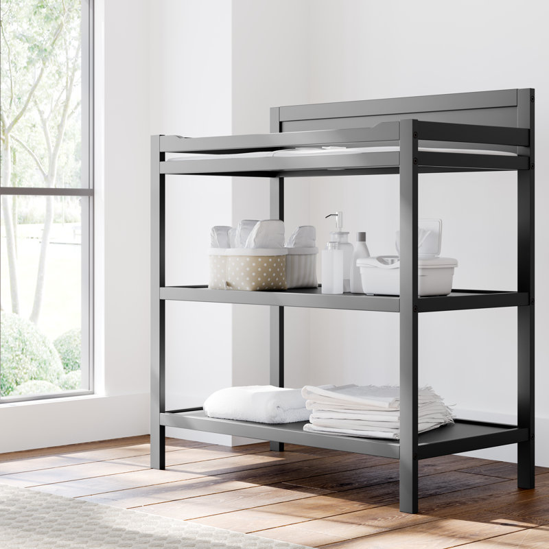 Alpine Changing Table with Pad, Gray