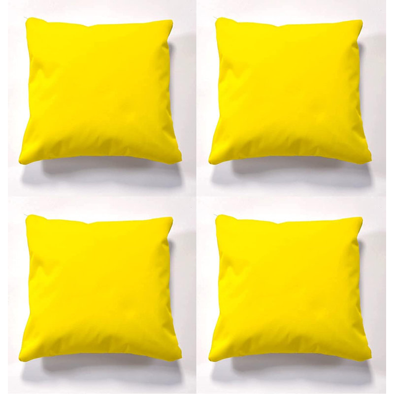 Garden Dining Chair Cushion, Yellow
