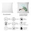 Carré, colibri rétro volant à une fleur - coussin décoratif traditionnel-60158970