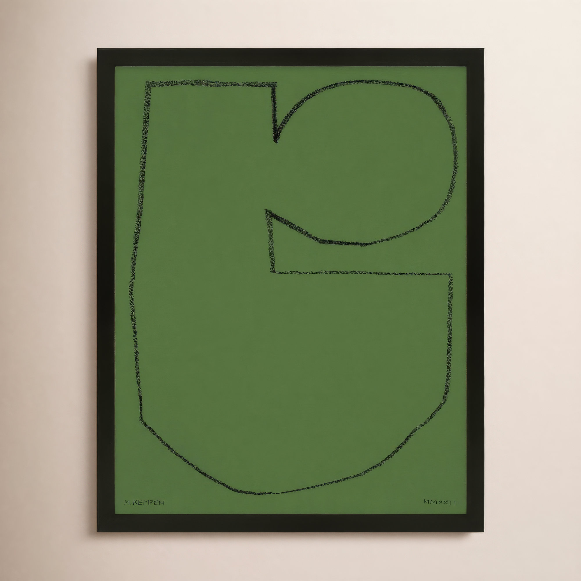Forest 2 by Michael Kempen, 16" W x 20" H, Black Framed