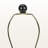 Gervais Black Ceramic & Ivory / Cream Shade Table Lamp, 23.74'' H X 16.83'' W X 16.77'' D