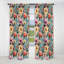 Motif botanique pastel arc-en-ciel - Rideau floral - Rideau occultant floral - 1 panneau-107555066