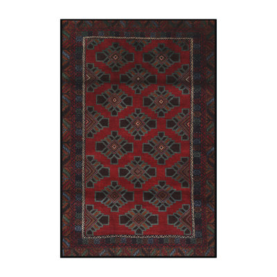 Tapis oriental rouge / noir