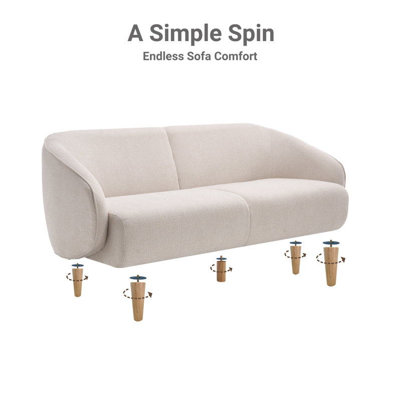 Canapé standard 75 po, Blanc perle