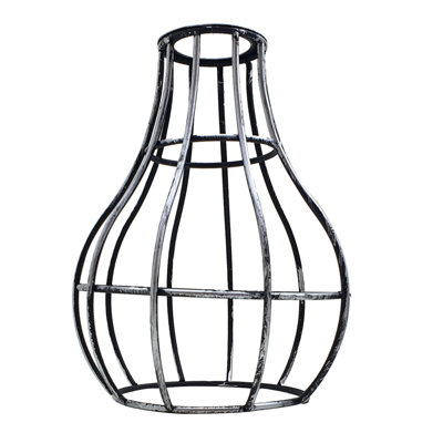 50.8cm H Metal Novelty Lamp Shade ( Uno ) in Brushed Silver