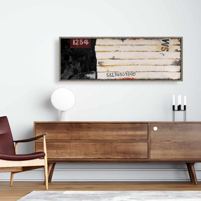 Art numérique en bois palette | Toile abstraite encadrée