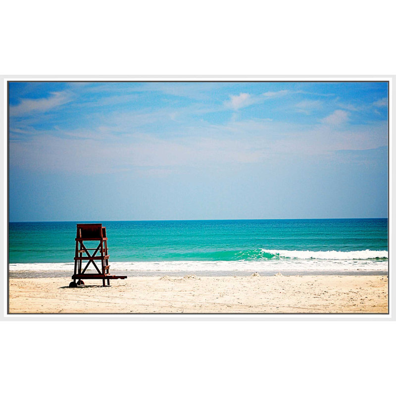 «Off Duty», reproduction de photo, H 27,5 po x l 43,5 po x P 2 po, Cadre flottant blanc