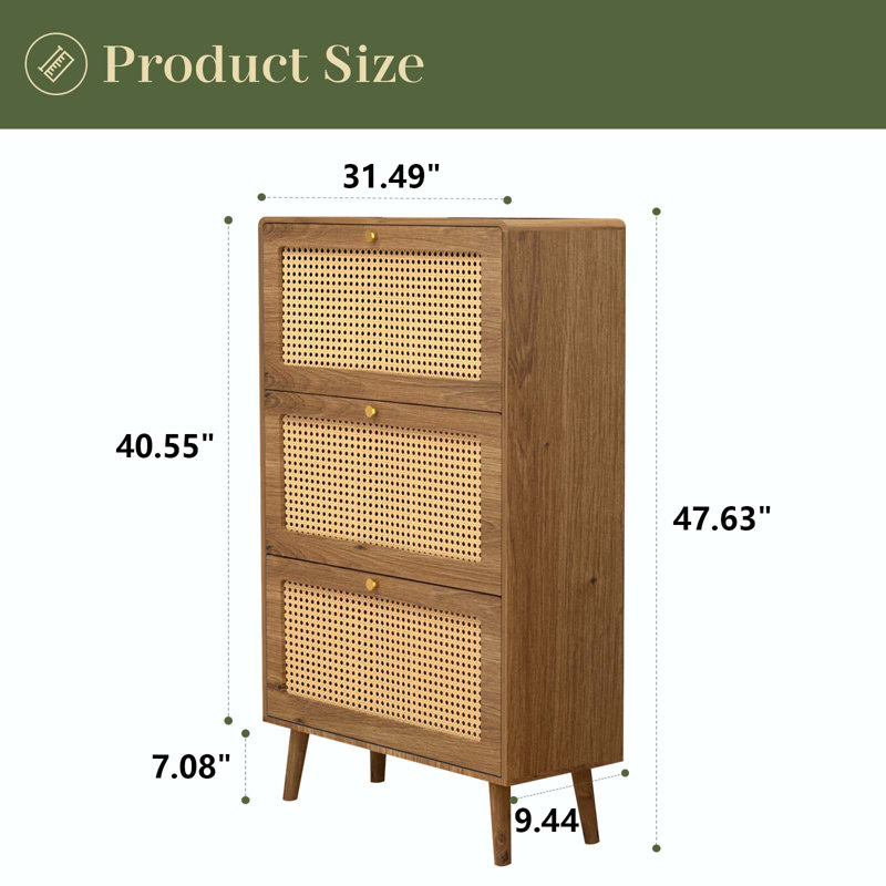 Rangement pour 18 paires de chaussures, Brun