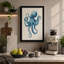 Blue Octopus Modern - Wrapped Canvas-298806234-298806236