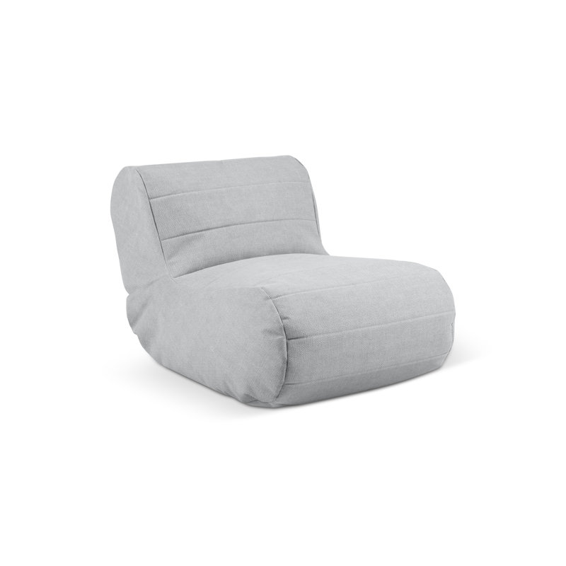 Outdoor Friendly Bean Bag Lounger, Light Grey