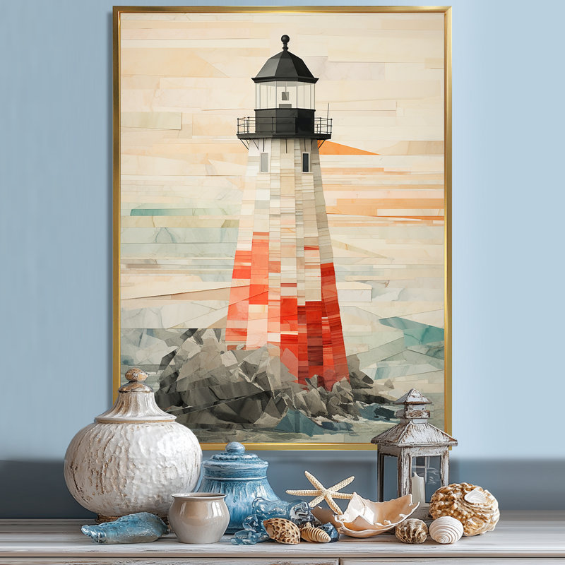 Lumière blanche et rouge encadrée sur toile, H 32 po x l 24 po x P 1 po, Cadre flottant doré