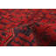 Tapis de zone en laine rouge 4 pi 1 po x 6 pi 5 po à main one-of-kind-noué la 2010 esari Allaina