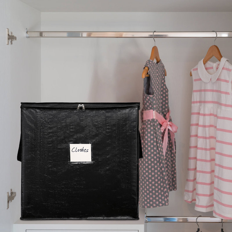  Bacs de rangement avec couvercles et poignées renforcées, sacs de rangement pour vêtements, boîtes de déménagement, paniers de rangement pour couverture, édredon, oreiller, literie