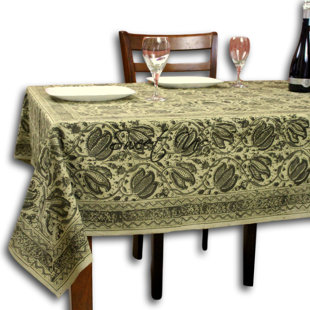 Nappe en coton à motif floral 