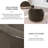Genuine Leather Barrel Chair(Set Of 2)-673869885