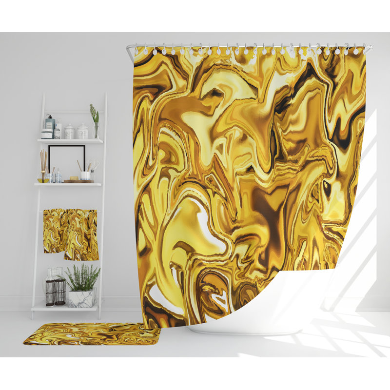 Neidra Polyester Shower Curtain Set