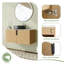 Meuble-lavabo flottant mural 36 po avec dessus en pierre reconstituée et portes à fermeture en douceur-2091568838