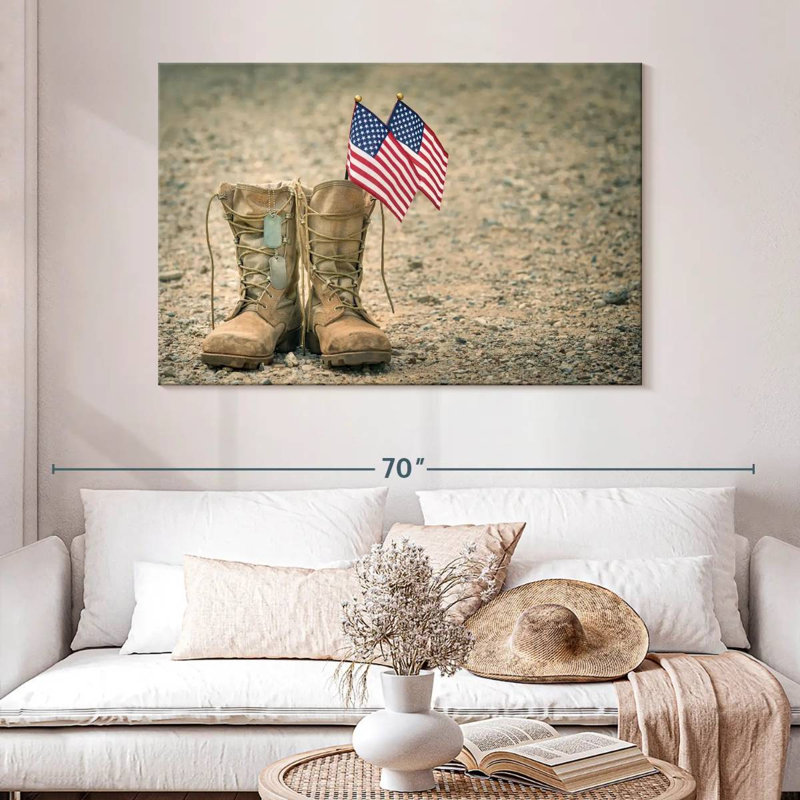 Bottes Mait drapeau américain, H 32 po x l 48 po