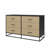 Kelly Faux Rattan 6 Drawer 53.62" W Dresser