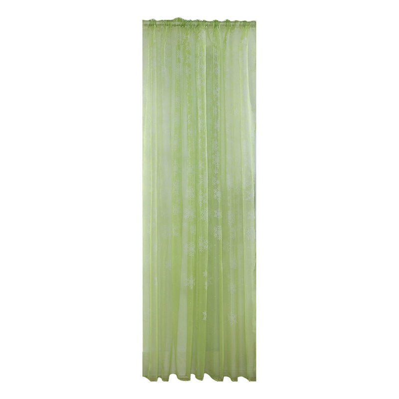 Cantonnière de rideau en voile de flocon de neige 1PCS, Green